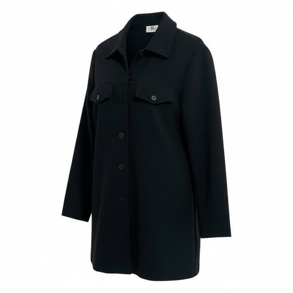 Lucky You Tops - Lucky Brand Black Collared Button-Up Top – Rayon Spandex Blend – Chic & Comfy